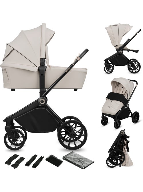 Sistema de viaje 2 en 1 LIONELO Mika Plus: cochecito, capazo, bolso y accesorios - Kiabi