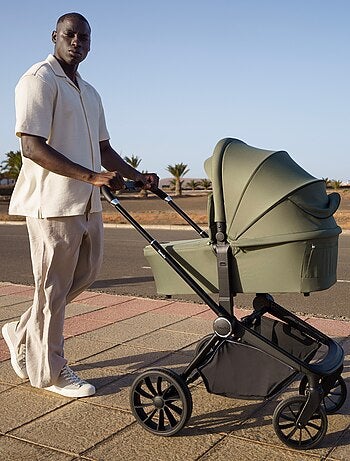 Sistema de viaje 2 en 1 LIONELO Mika Plus: cochecito, capazo, bolso y accesorios