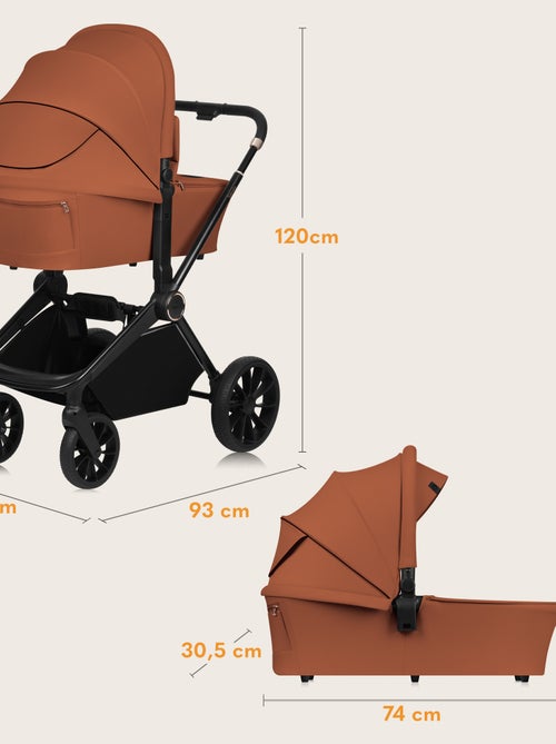 Sistema de viaje 2 en 1 LIONELO Mika Plus: cochecito, capazo, bolso y accesorios - Kiabi