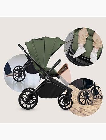 Sistema de viaje 2 en 1 LIONELO Mika Plus: cochecito, capazo, bolso y accesorios