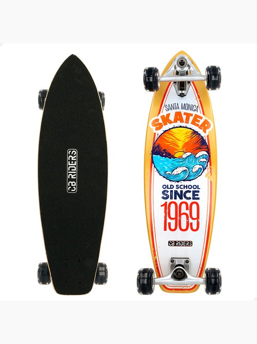Skateboard infantil 4 ruedas 74 cm cb riders - Kiabi