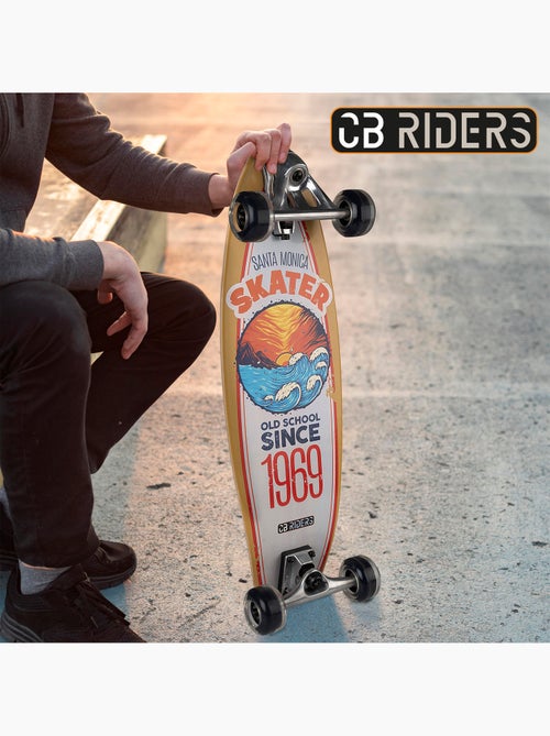 Skateboard infantil 4 ruedas 74 cm cb riders - Kiabi