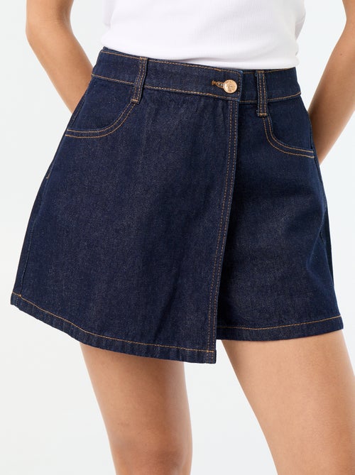 Skort vaquero de talle alto - Kiabi Skort vaquero de talle alto - Kiabi