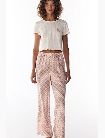 Sleep mode pantalón de pijama con estampado retro penti