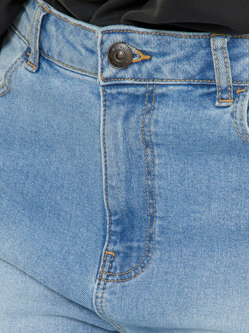 Slim vaquero de talle alto Azul - Kiabi