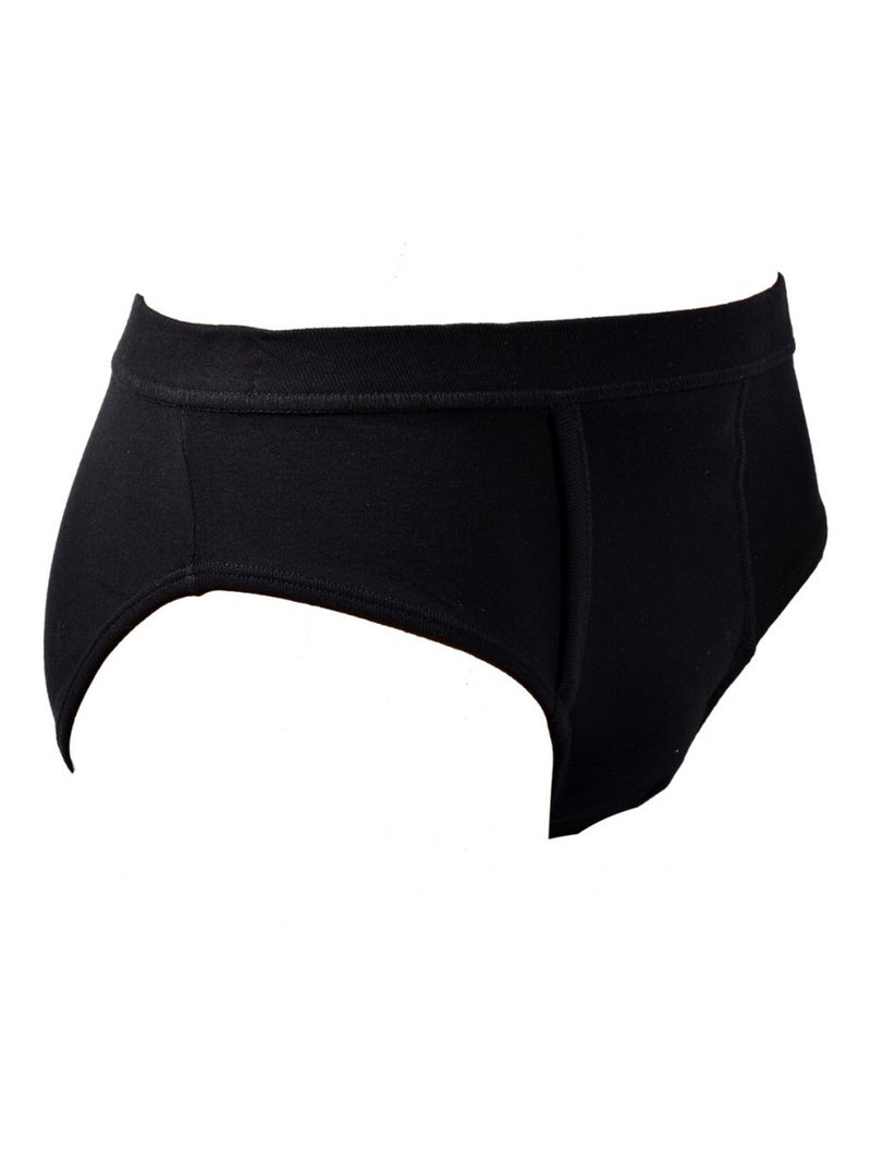 Slip bolsillo hombre TWINDAY confort algodón BIO Negro - Kiabi