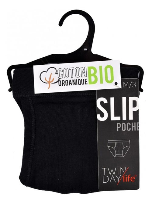 Slip bolsillo hombre TWINDAY confort algodón BIO - Kiabi