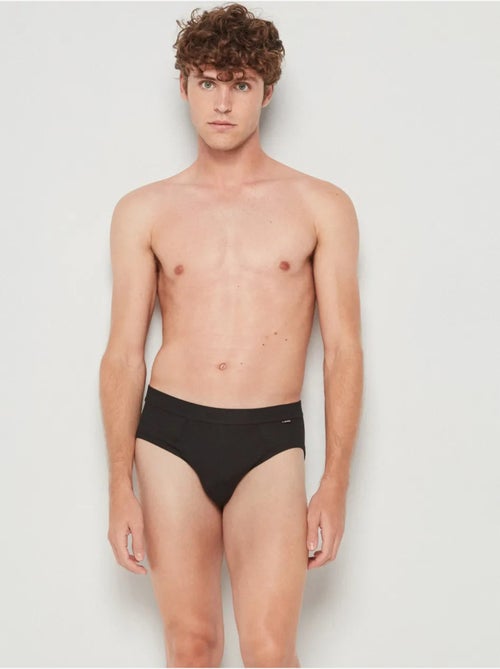 Slip con cintura elástica en tejido de modal - Kiabi Slip con cintura elástica en tejido de modal - Kiabi