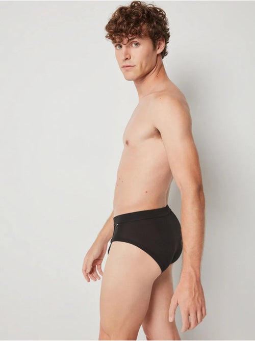 Slip con cintura elástica en tejido de modal - Kiabi Slip con cintura elástica en tejido de modal - Kiabi