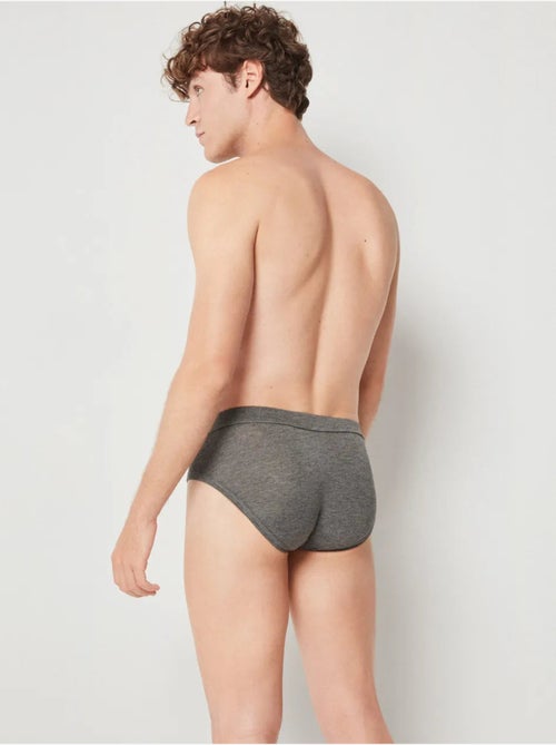 Slip con cintura el?stica en tejido de modal - Kiabi Slip con cintura el?stica en tejido de modal - Kiabi