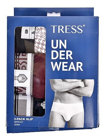 Slip Hombre TRESS ALGODÓN - Pack de 3