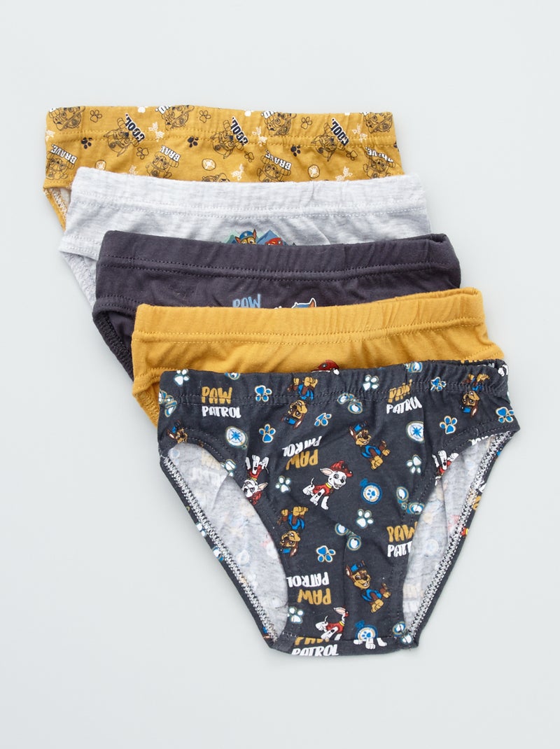 Slip 'La Patrulla Canina'  - Pack de 5 AZUL - Kiabi