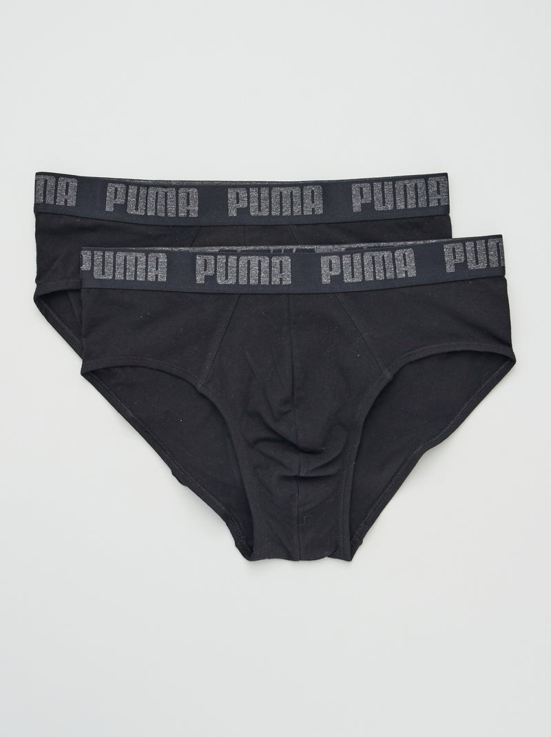 Slips 'Puma' - Pack de 2 NEGRO - Kiabi