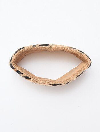 Snood de punto leopardo