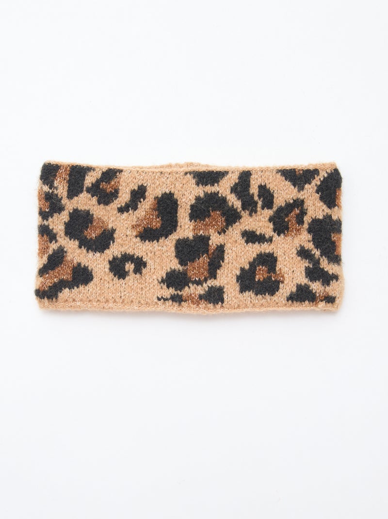 Snood de punto leopardo Marron - Kiabi