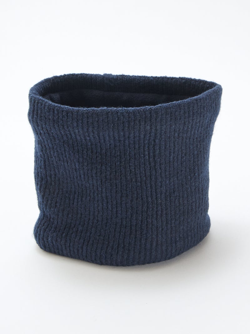 Snood de punto liso Azul - Kiabi