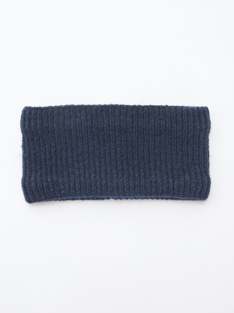 Snood de punto liso Azul - Kiabi