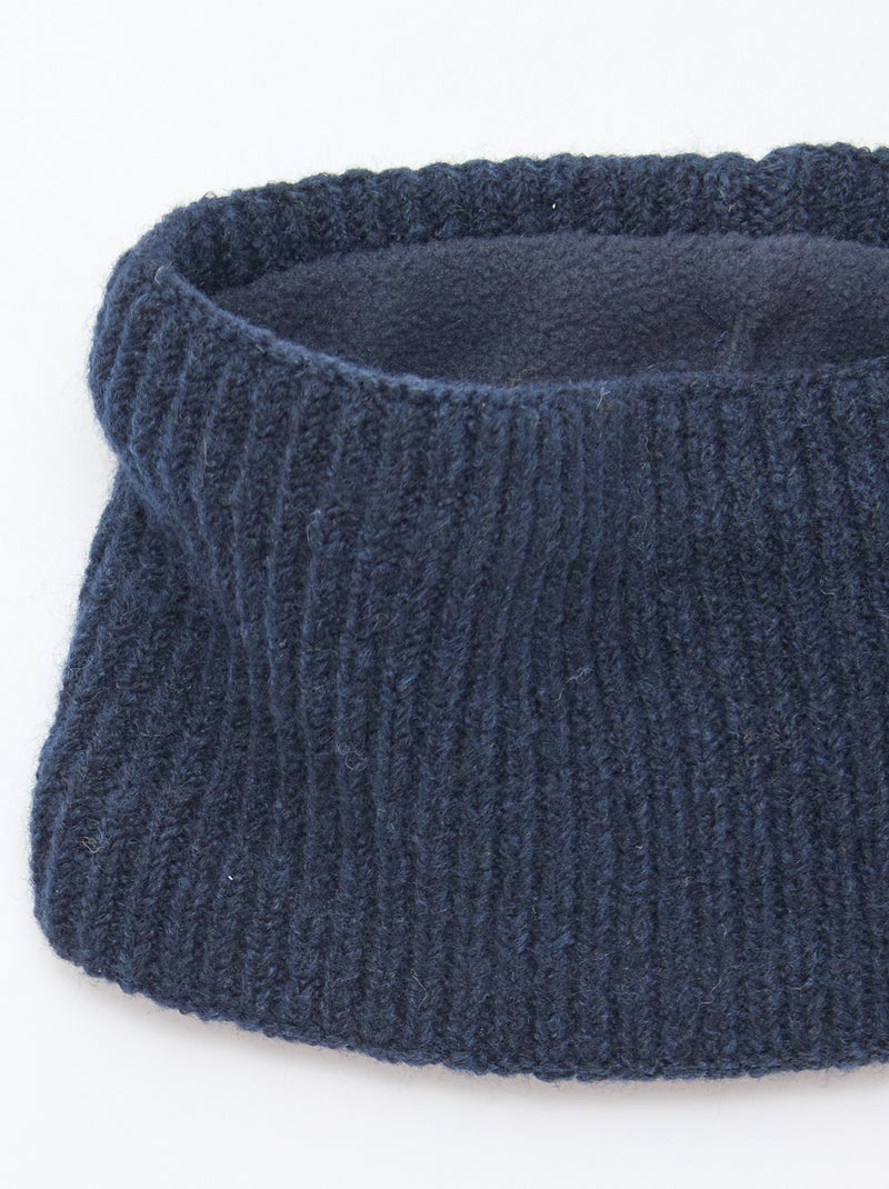Snood de punto liso Azul - Kiabi