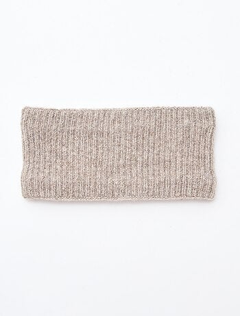 Snood de punto leopardo