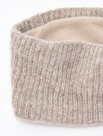 Snood de punto leopardo