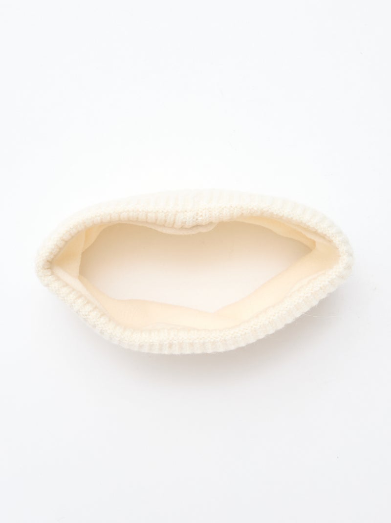 Snood de punto liso Beige - Kiabi