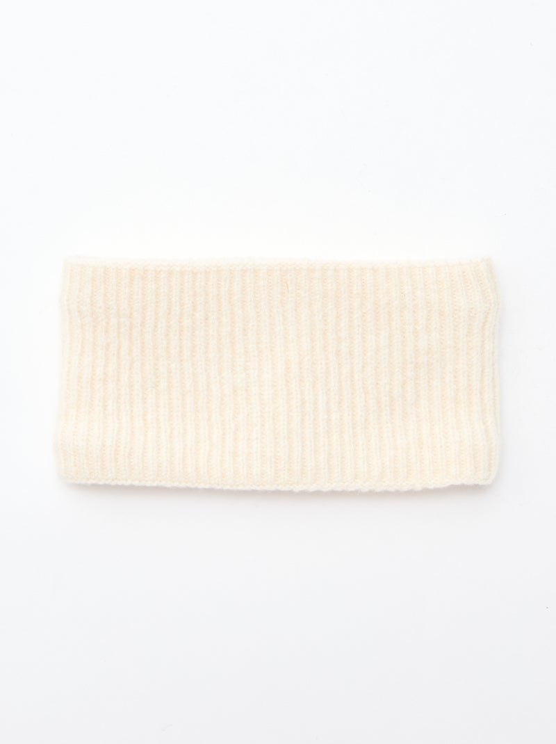 Snood de punto liso Beige - Kiabi