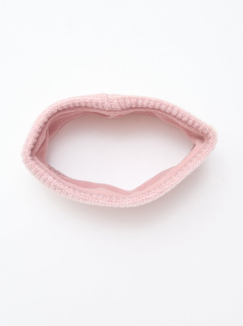 Snood de punto liso Rosa - Kiabi