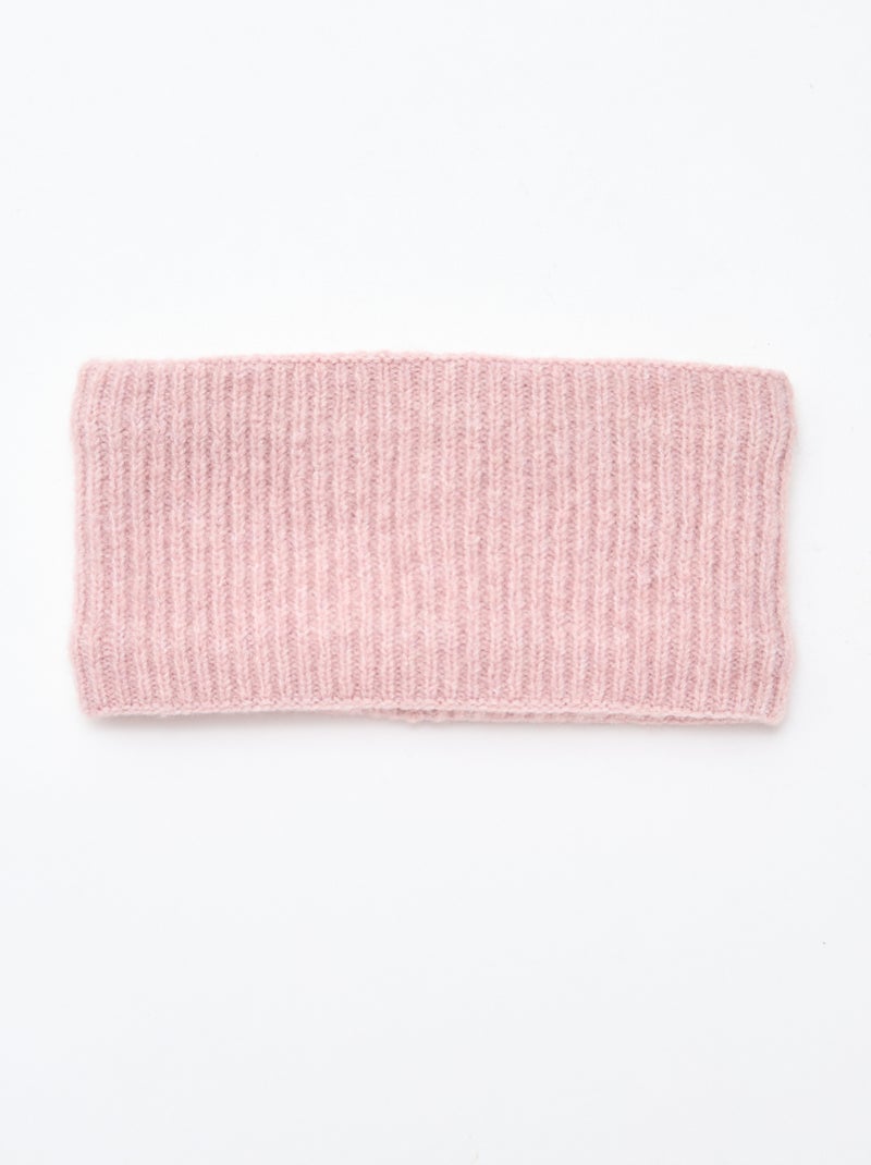 Snood de punto liso Rosa - Kiabi
