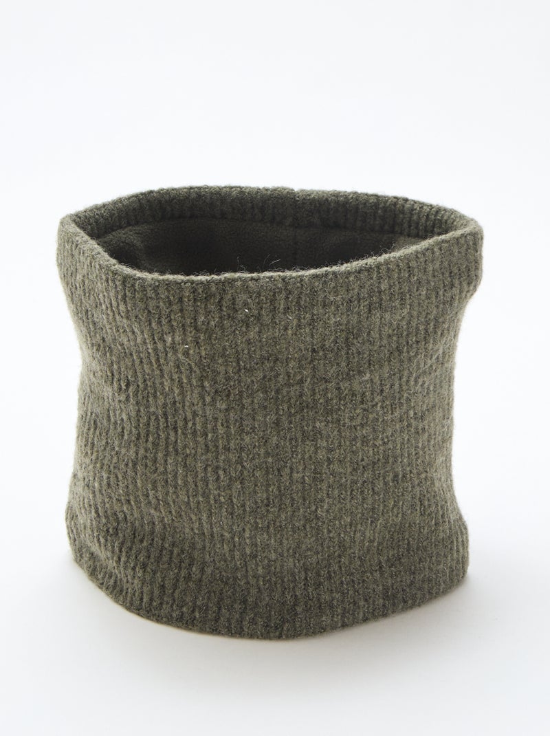 Snood de punto liso Verde - Kiabi