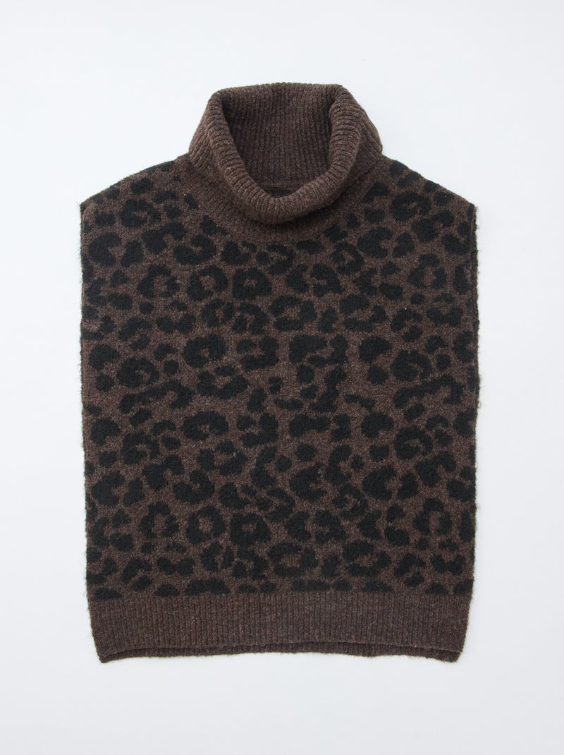Snood plastrón leopardo Marron - Kiabi