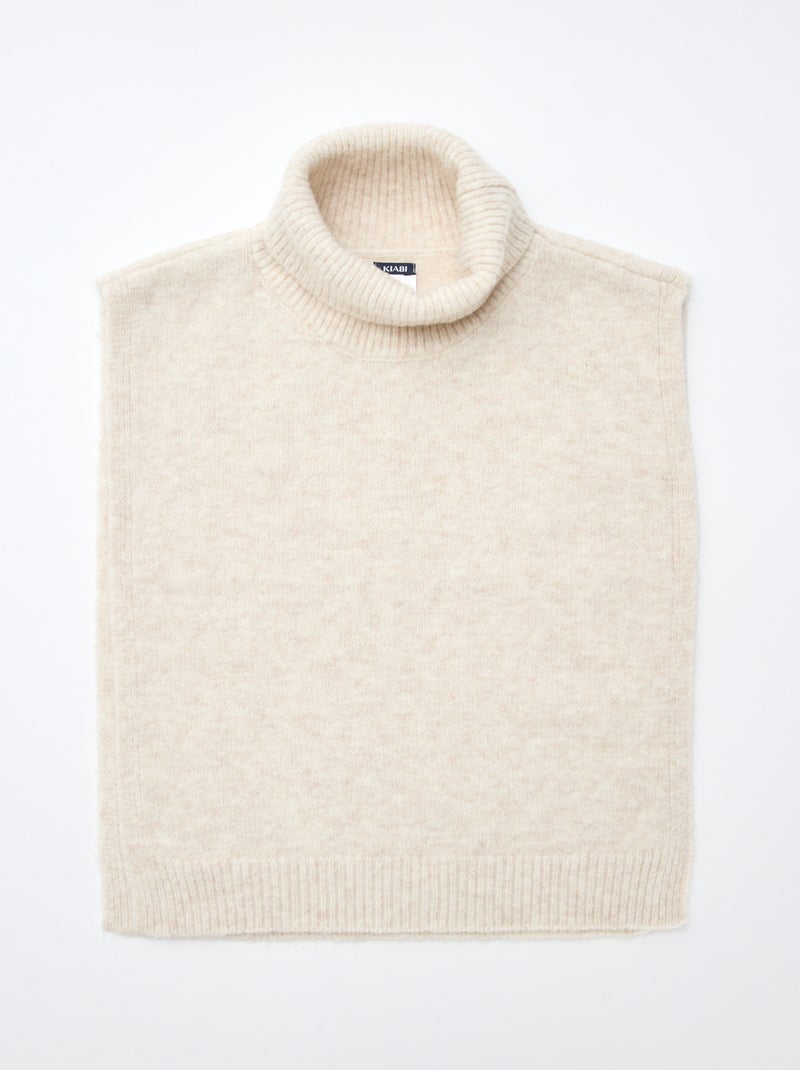 Snood plastrón liso Beige - Kiabi