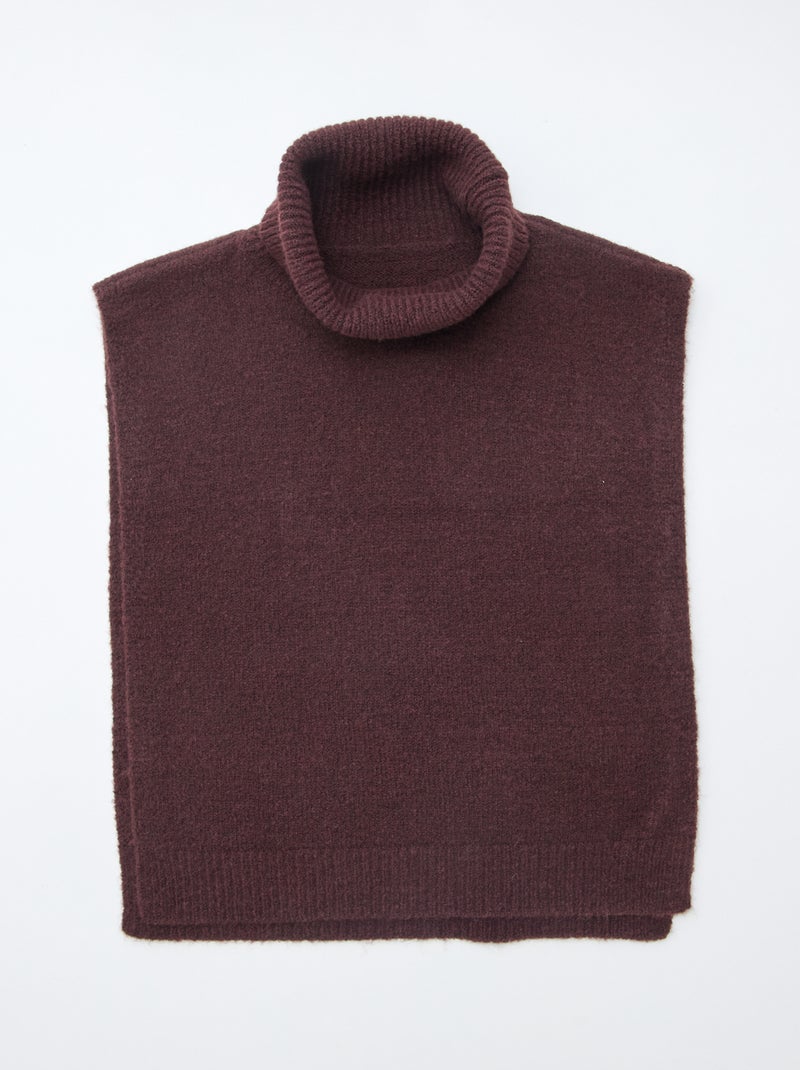 Snood plastrón liso Rojo - Kiabi