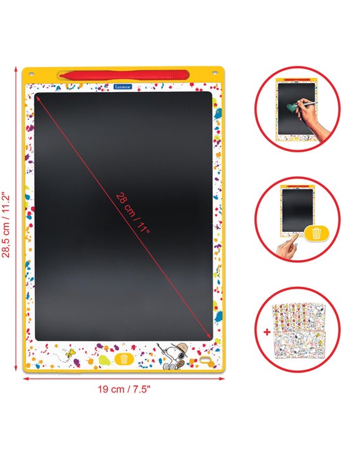 Snoopy 11'' tableta de tinta electrónica multicolor para aprender a dibuTarro con plantillas - Kiabi