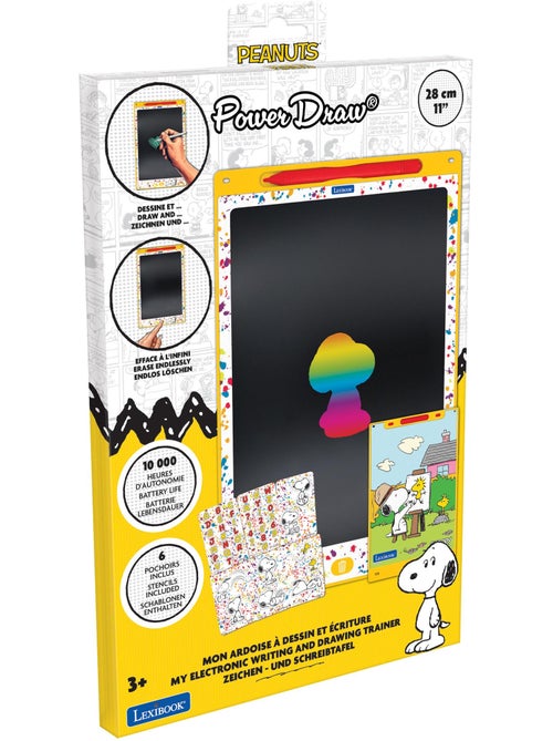 Snoopy 11'' tableta de tinta electrónica multicolor para aprender a dibuTarro con plantillas - Kiabi