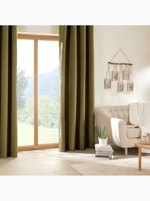 Soana cortina blackout aislante verde caqui 140x260cm - Kiabi Soana cortina blackout aislante verde caqui 140x260cm - Kiabi
