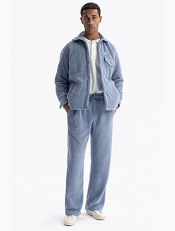 Sobrecamisa acolchada texturizada para hombre giesto
