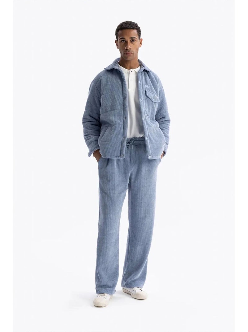 Sobrecamisa acolchada texturizada para hombre giesto Azul cielo - Kiabi