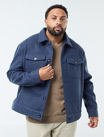 Sobrecamisa chaqueta cálida de lana