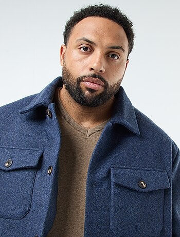 Sobrecamisa chaqueta cálida de lana