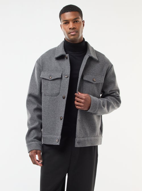 Sobrecamisa con 2 bolsillos con solapa abotonados en el pecho - Kiabi