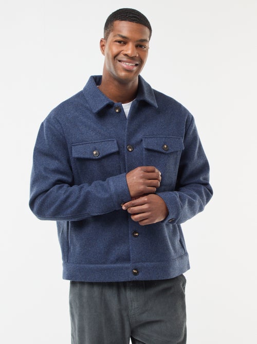 Sobrecamisa con 2 bolsillos de solapa abotonados en el pecho - Kiabi