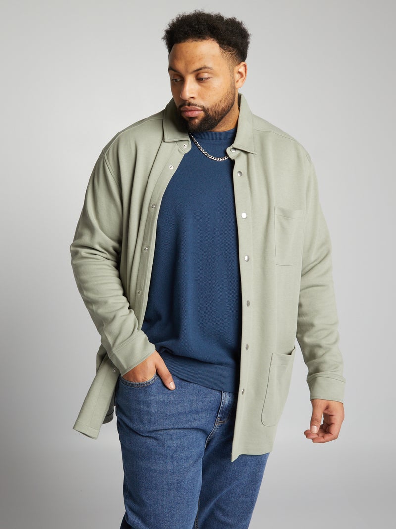 Sobrecamisa con bolsillos VERDE - Kiabi