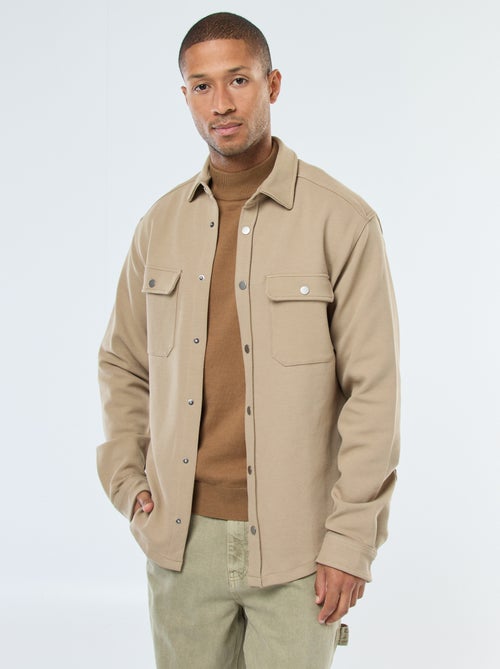 Sobrecamisa con cierre de automáticos y 2 bolsillos en el pecho - Kiabi