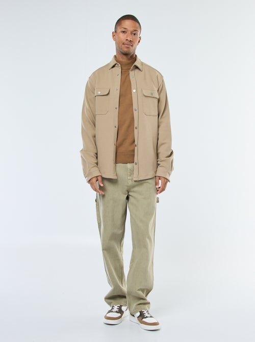 Sobrecamisa con cierre de automáticos y 2 bolsillos en el pecho - Kiabi