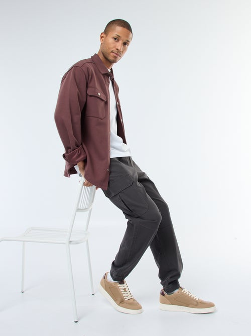 Sobrecamisa con cierre de automáticos y 2 bolsillos en el pecho - Kiabi