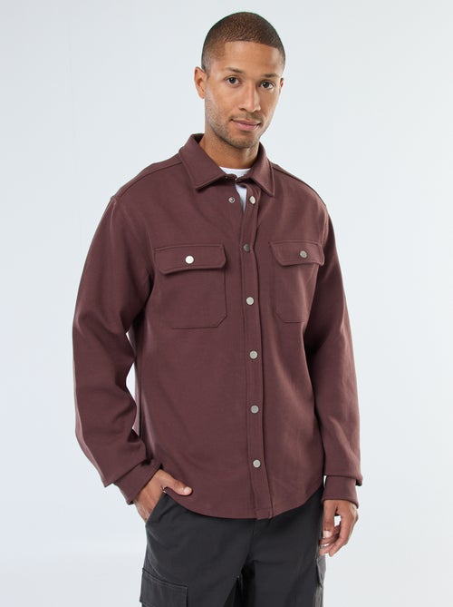 Sobrecamisa con cierre de automáticos y 2 bolsillos en el pecho - Kiabi