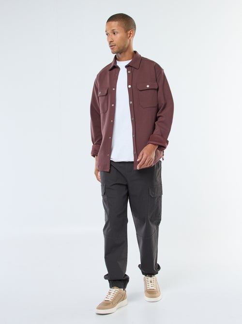 Sobrecamisa con cierre de automáticos y 2 bolsillos en el pecho - Kiabi