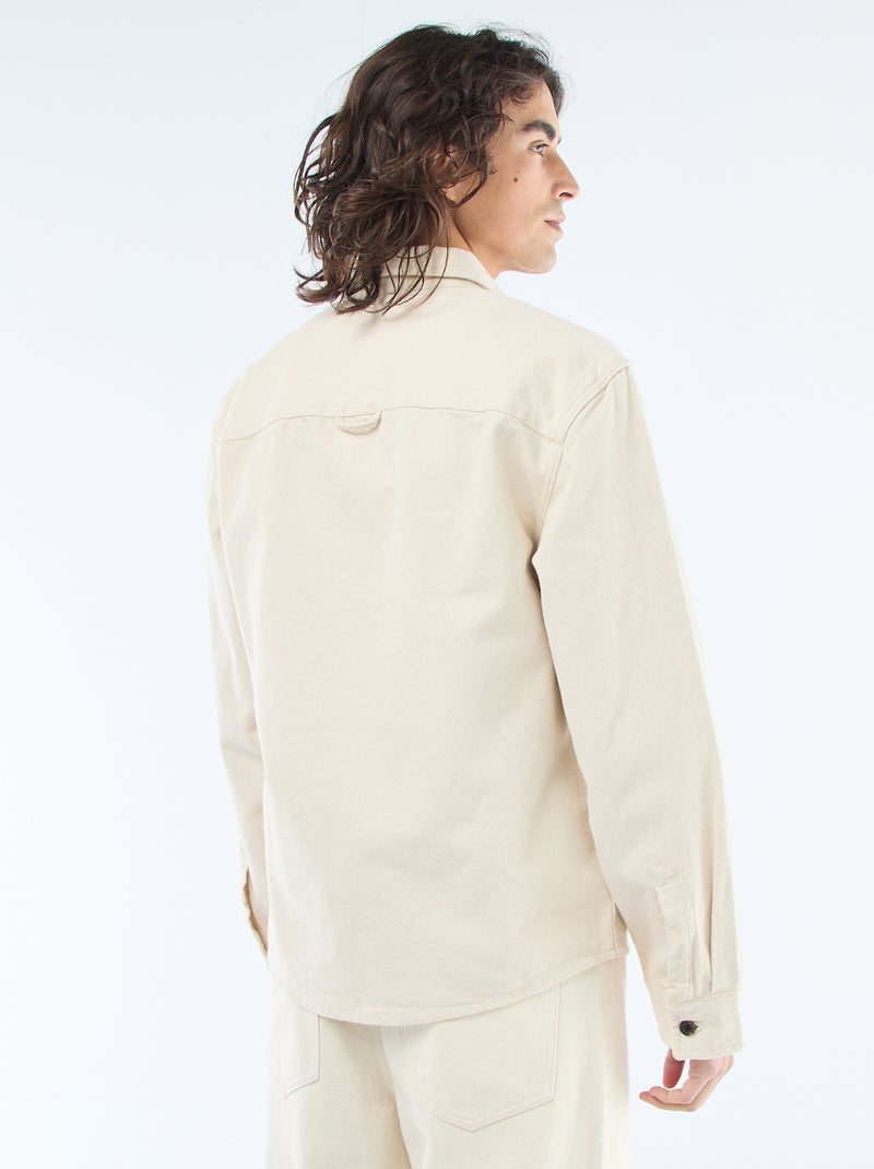 Sobrecamisa de algodón Blanco - Kiabi