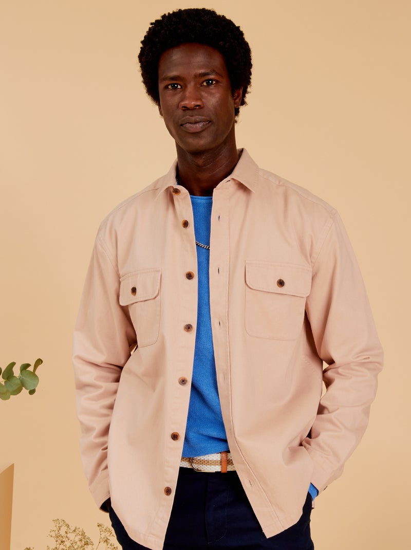 Sobrecamisa de algodón ROSA - Kiabi