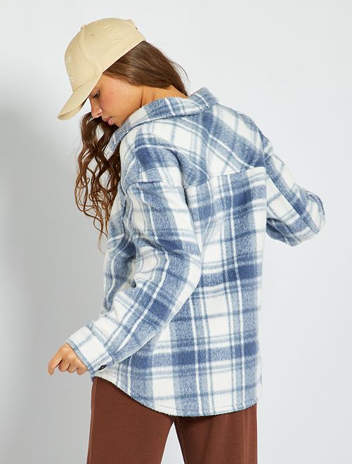 Sobrecamisa de cuadros - AZUL - Kiabi - 25.00€